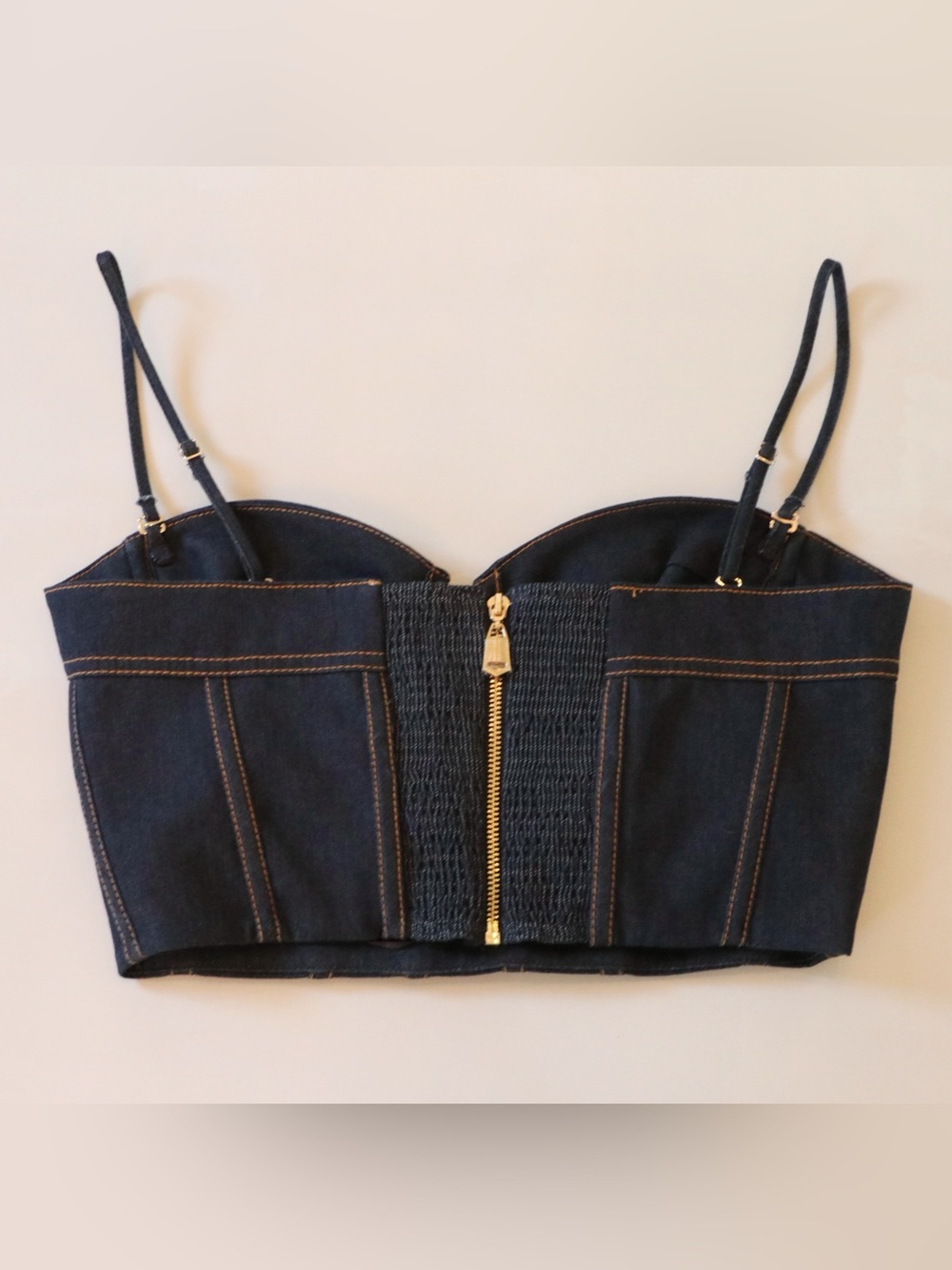 ZIMMERMANN Crush Denim Corset Top - Picture 15 of 16
